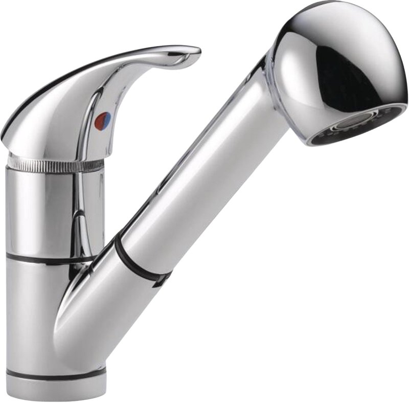 Peerless Tunbridge Series P18550LF Pull-Out Faucet, 1.8 gpm, 1-Handle, 3-Faucet Hole, Metal, Chrome Plated