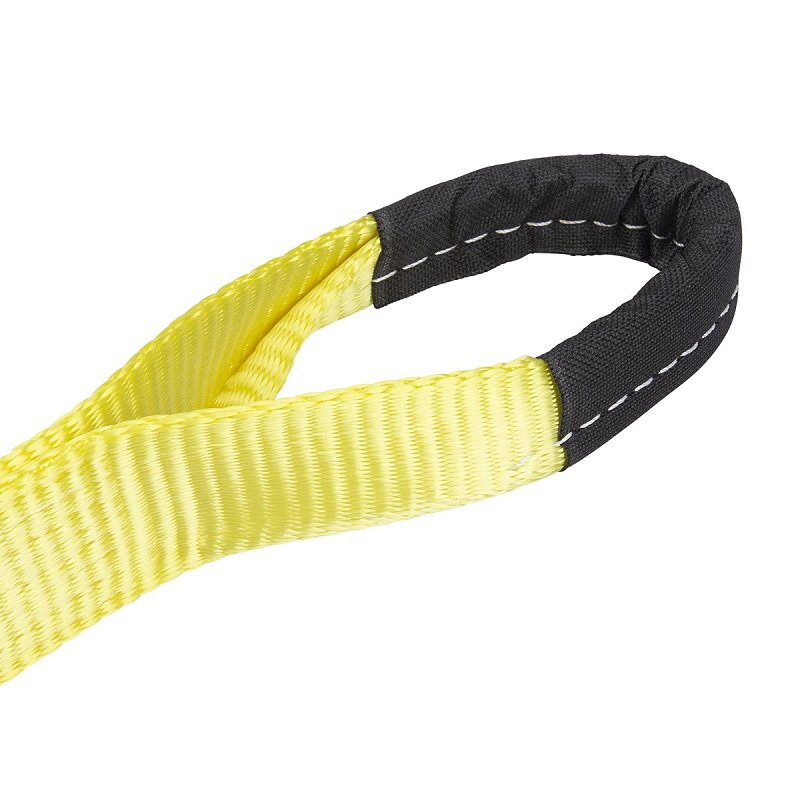 SmartStrap 130 Tow Strap, 5667 lb, 2 in W, 20 ft L, Loop End, Nylon, Yellow