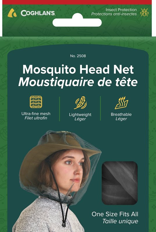 Coghlan's 2508 Mosquito Head Net, Breathable, Lightweight, Portable, Polyester