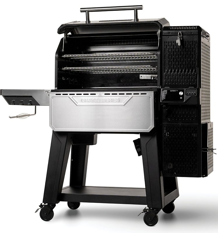 Masterbuilt Gravity Series MB20041223 Charcoal Grill and Smoker, 460 sq-in Primary Cooking Surface, Black