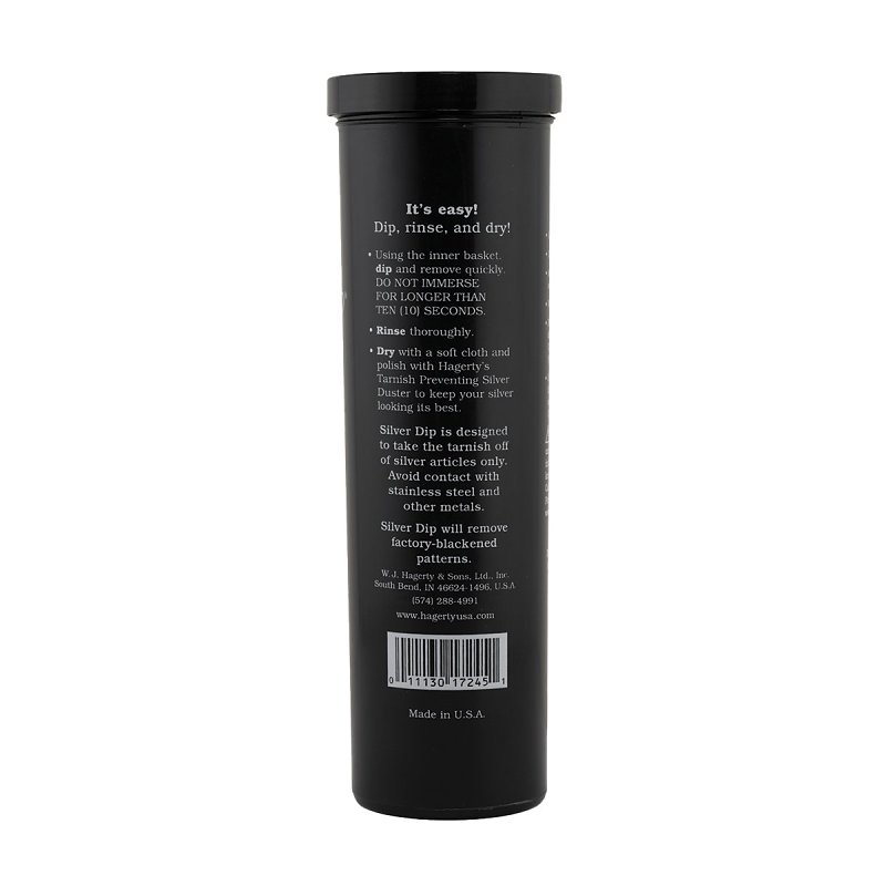 Hagerty 17245 Flatware Silver Dip, 16.9 oz, Plastic, Black