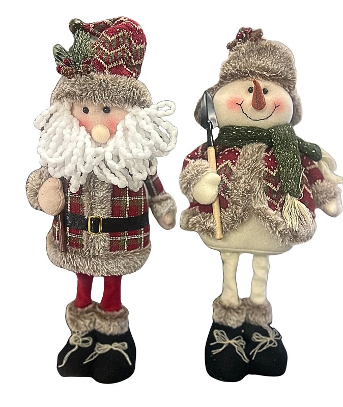 Santas Forest 48004 Standing Snowman/Santa FBRC, 20 in H