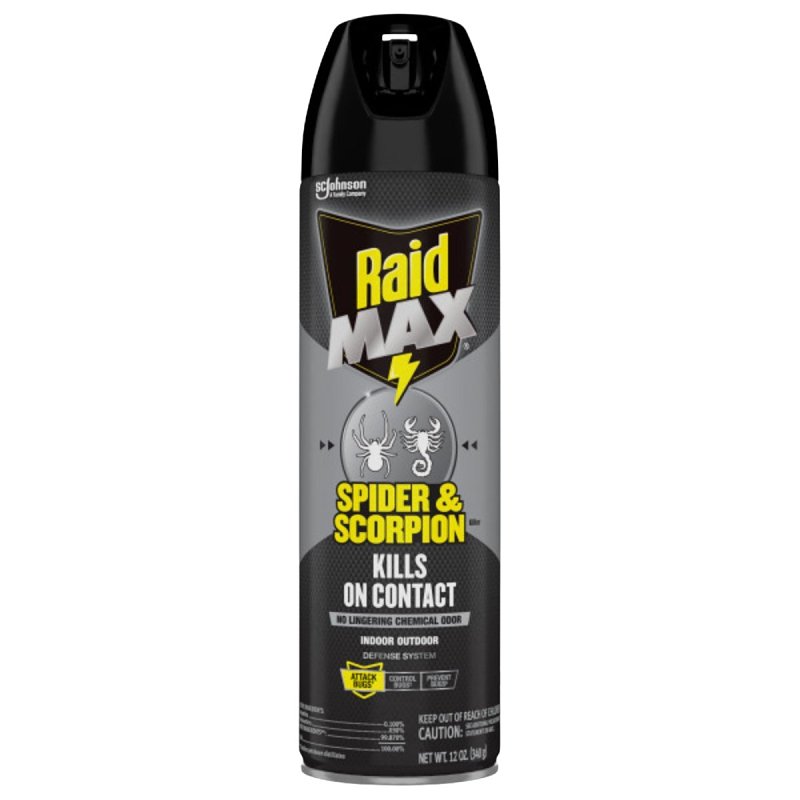 Raid Max 71889 Spider and Scorpion Killer, 12 oz, Aerosol Can