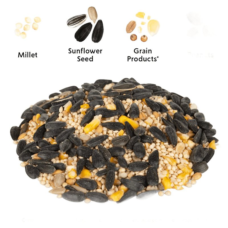 Feathered Friend Birdsnack 14406 Sunflower Seed Wild Bird Food, 40 lb, Blended, Bag