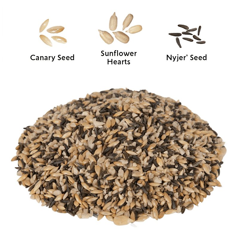 Feathered Friend Finch Delight 14412 Sunflower Kernel Wild Bird Food, 16 lb, Blended, Bag