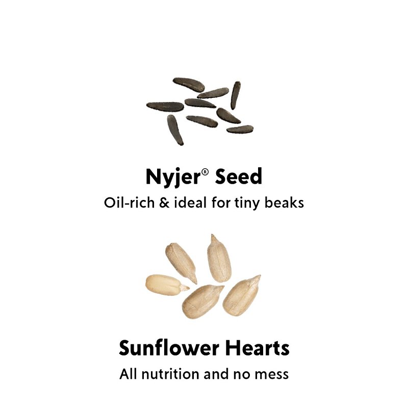 Feathered Friend Finch Delight 14412 Sunflower Kernel Wild Bird Food, 16 lb, Blended, Bag