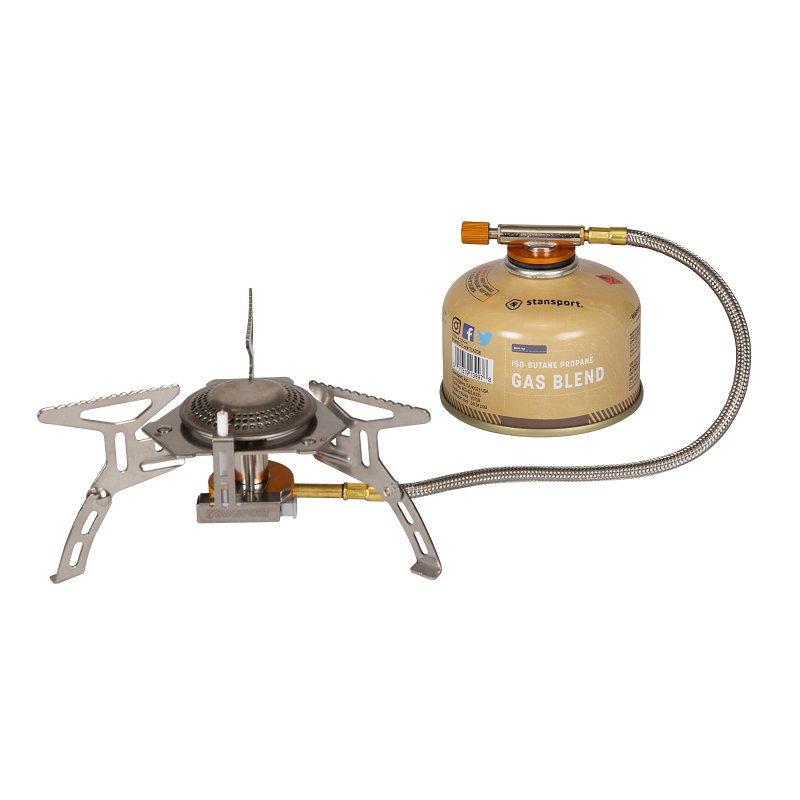Stansport 184 Portable Stove with Fuel, 1-Burner, Butane, 10,000 Btu