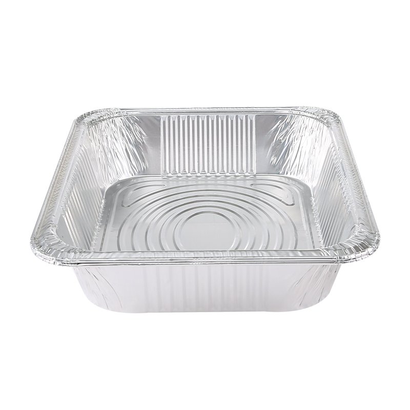 Glad BBP19935 Disposable Steam Pan, Aluminum, Silver, 12-1/2 in L, 10-1/4 in W, 2-1/2 in H, Dishwasher Safe: No