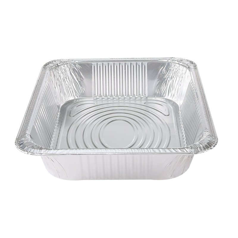 Glad BBP19935 Disposable Steam Pan, Aluminum, Silver, 12-1/2 in L, 10-1/4 in W, 2-1/2 in H, Dishwasher Safe: No