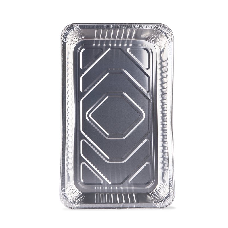 Glad BBP21178 Disposable Steam Pan, Aluminum, Silver, 20-1/2 in L, 12-1/2 in W, 2-3/4 in H, Dishwasher Safe: No