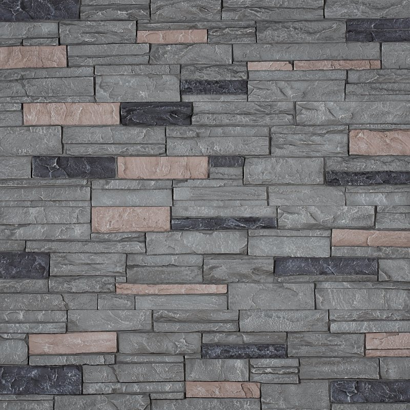 Stone 2003aw presidentknit（ダークグレー） DuraKwik Stone 308RBP Siding Panel, 13 in L, 48 in W, 2 in Thick