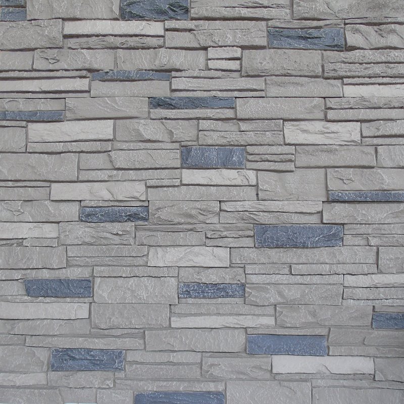 DuraKwik Stone 308ATP Siding Panel, 13 in L, 48 in W, 2 in Thick, Interlocking Edge, Ledgestone Profile, Arizona Trail
