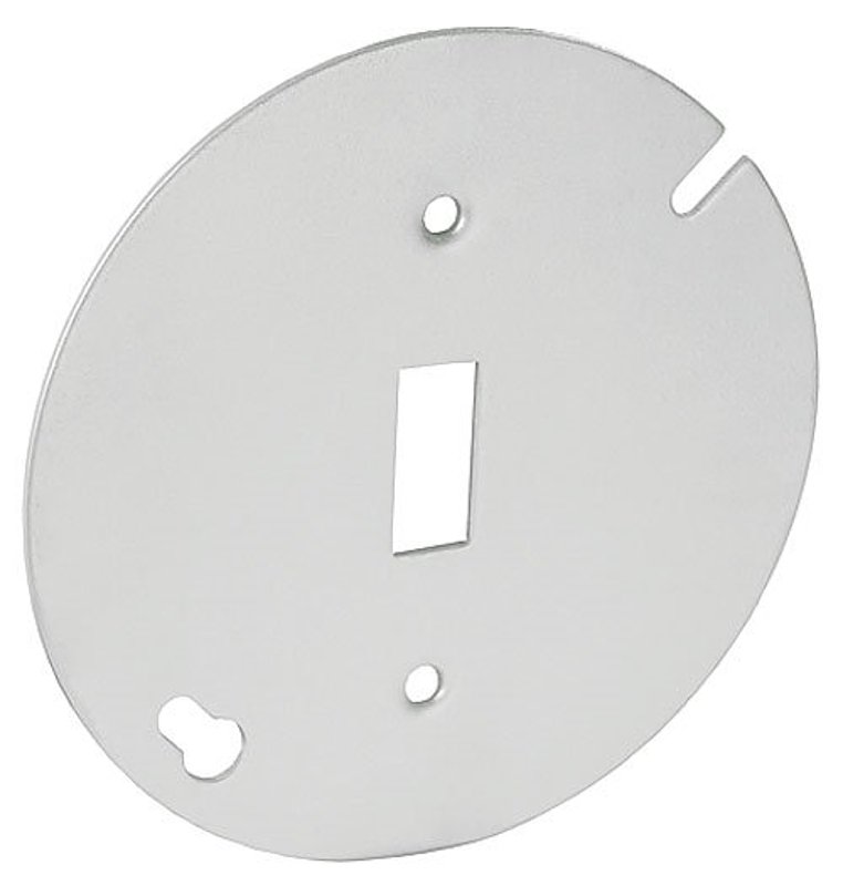 Southwire 54C42-UPC Pan Box Cover, 4 in Dia, 0.06 in L, Round, 1-Gang, Steel, Silver, Galvanized