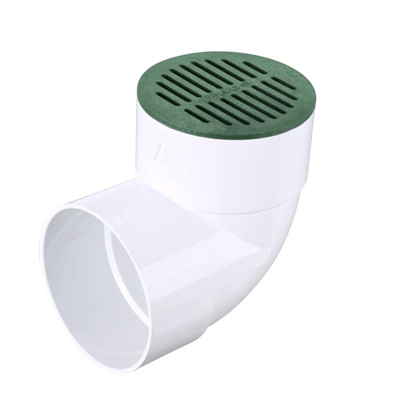 NDS 50 Drop-In Grate, 6 in Dia, 6-3/4 in L, 6-3/4 in W, Round, HDPE, Green