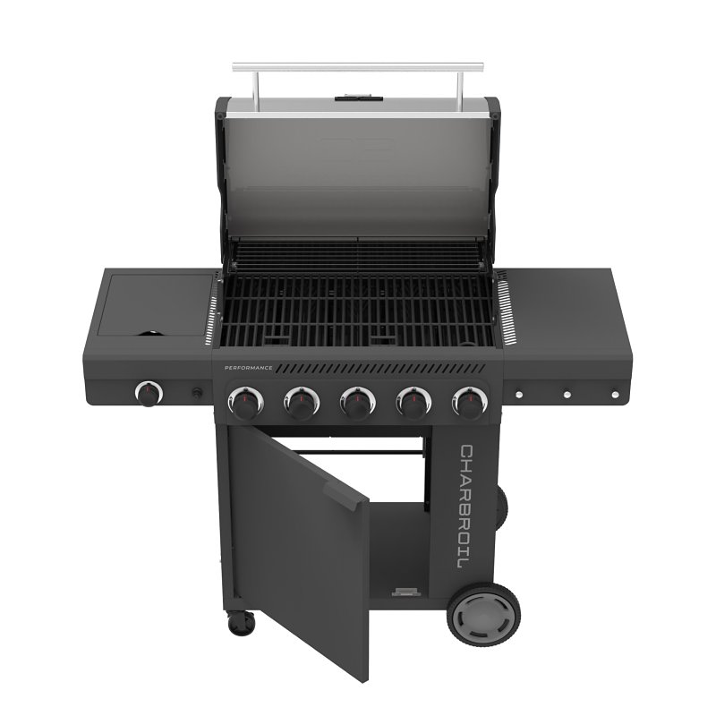 Char-Broil 463458021 Gas Grill with Chef's Tray, Liquid Propane, 2 ft 4 in W Cooking Surface, Steel