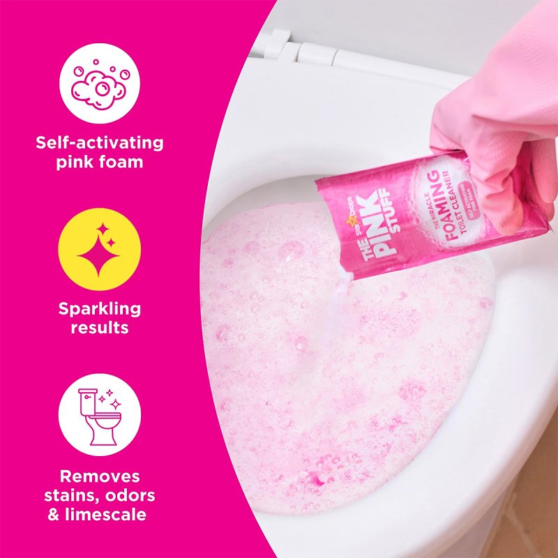 The Pink Stuff The Miracle Series PIBCEXP120 Bathroom Cleaner, 25.4 oz, Foam