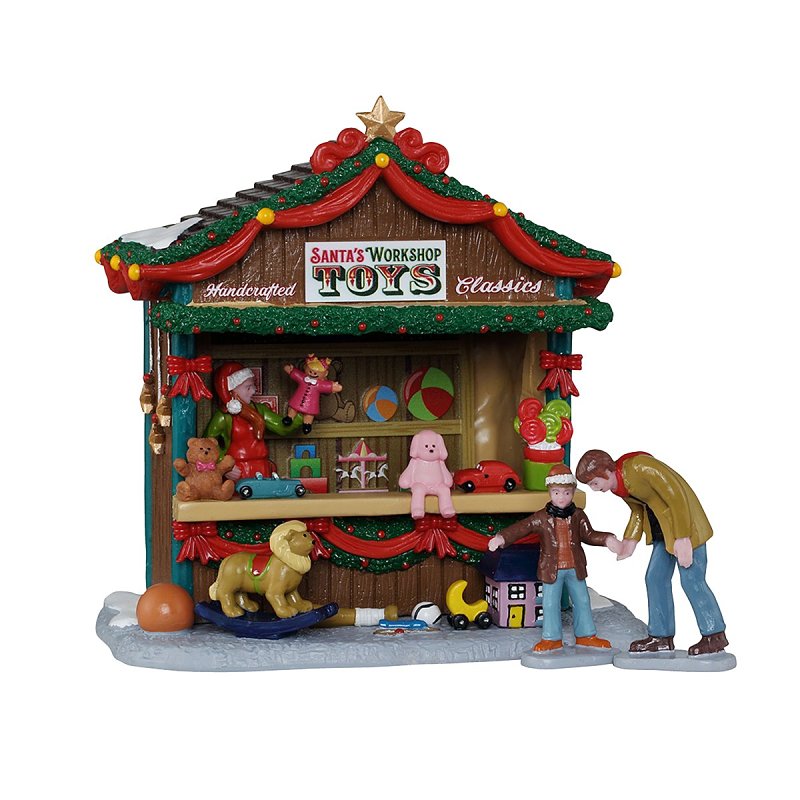 Lemax 53737 Christmas Decor, 5.47 in H, Santa's Workshop, Resin