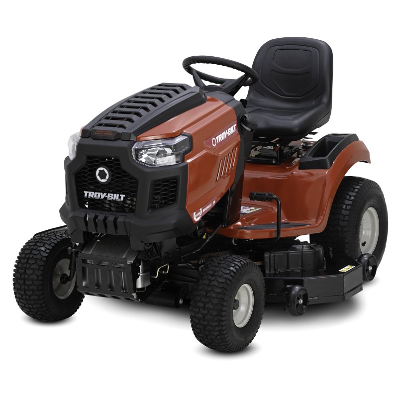 Troy-Bilt 13AQA1BL066 Riding Lawn Mower, 50 in W Cutting, 16 in Turning Radius