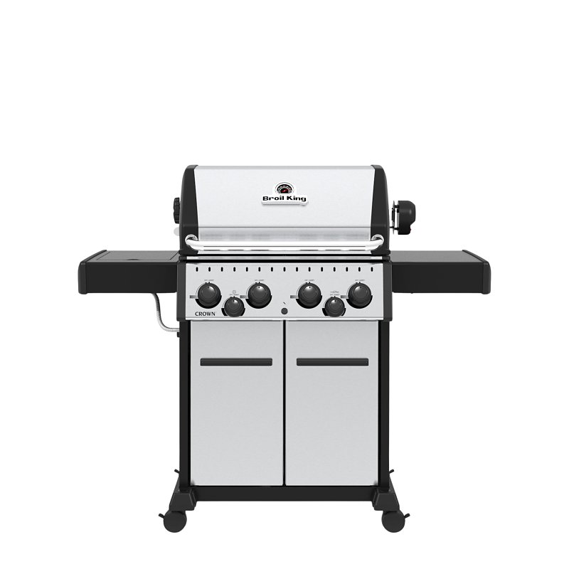 Broil King 865384 Gas Grill, 40,000 Btu, Liquid Propane, 4-Burner, 460 sq-in Primary Cooking Surface, Aluminum Body