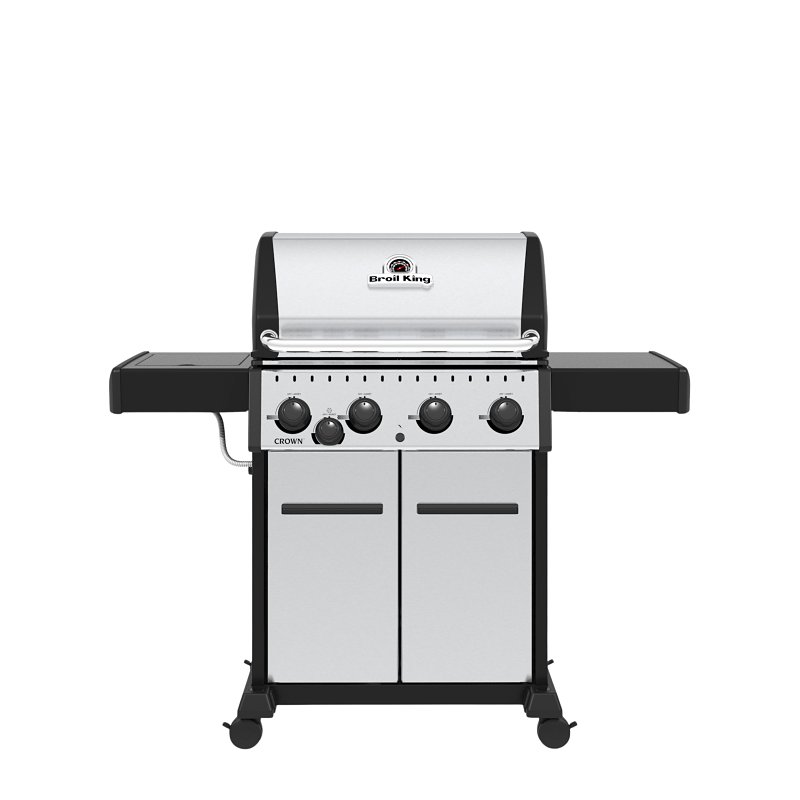 Broil King Crown S 440 Series 865364 Gas Grill, 40,000 Btu, Liquid Propane, 4-Burner, 460 sq-in Primary Cooking Surface