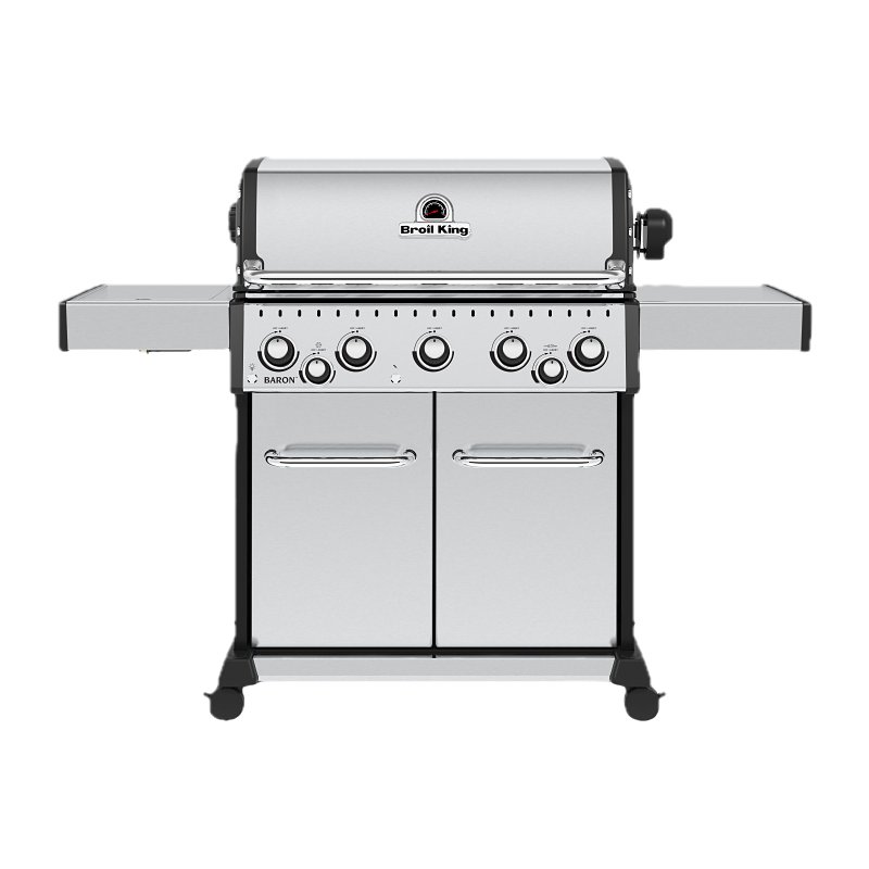 Broil King Baron S 590 Pro Series 876944 Gas Grill, 45,000 Btu, Liquid Propane, 5-Burner, Smoker Included: No