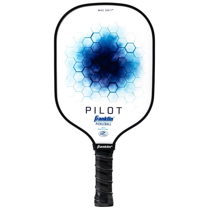 Franklin Sports Pilot Series 52771 Pickle Ball Paddle, Fiberglass/Polypropylene, Blue/White