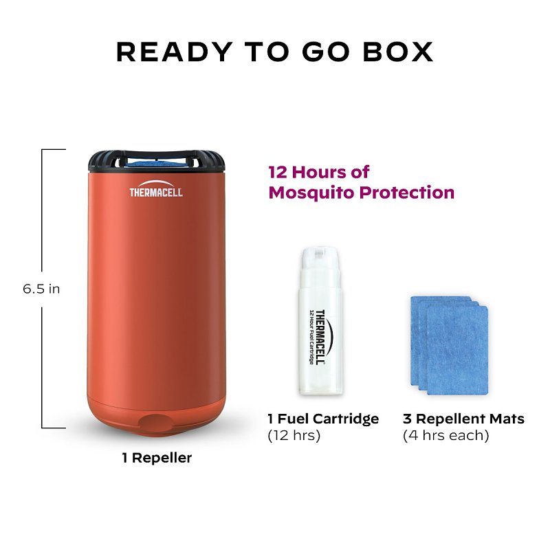 Thermacell Patio Shield PS1CANYON Mosquito Repeller, 12 hr Refill, 15 ft Coverage Area, Canyon Housing