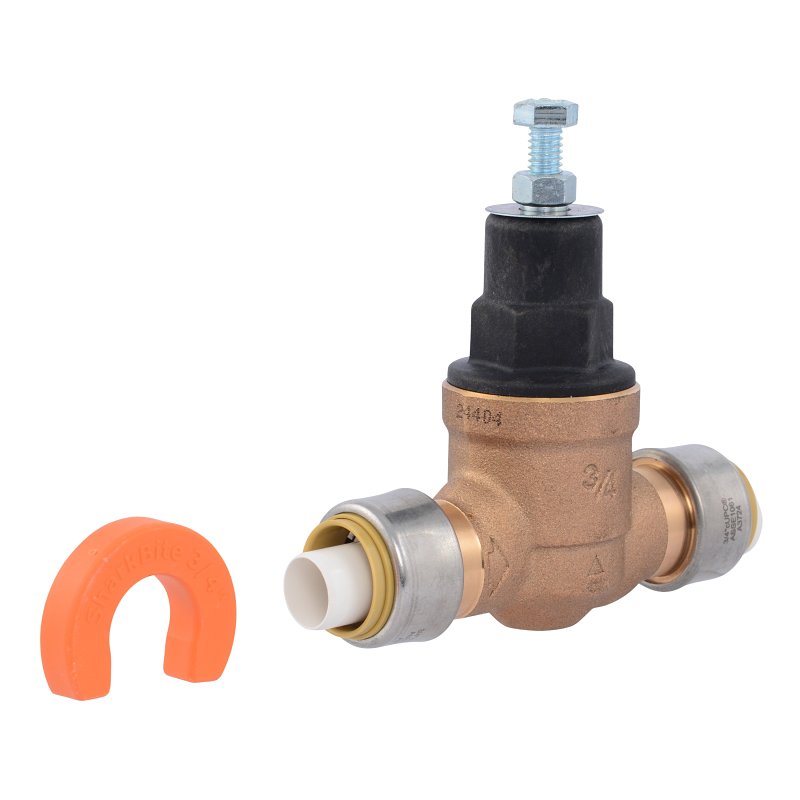 SharkBite EB45 Series PVA16P-DSB-60 Pressure Regulating Valve, 3/4 in Connection, Pushfit, 10 to 70 psi Regulating