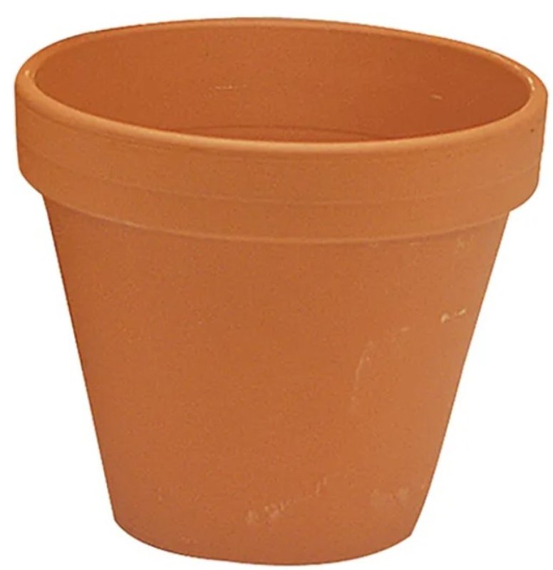 Craftware GC 0400 Pot, 3-3/4 in H, 4-1/4 in W, Terracotta