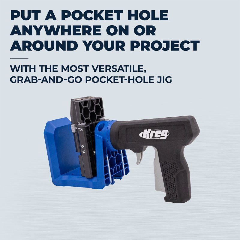 Kreg KPHJ520PRO2 Pocket Hole Jig, 1/2, 3/4, 1-1/2 in Clamping
