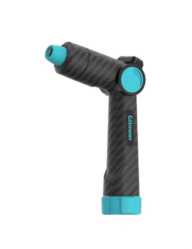 Gilmour Mfg 885702-1001 Thumb Control Extra Heavy-Duty Adjustable Nozzle, Swivel, Metal