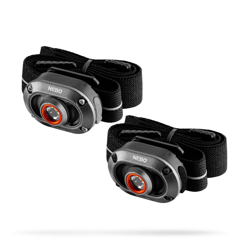 Nebo MYCRO Series NEB-HLP-1010 Rechargeable Headlamp, 200 mAh, Lithium-Ion Battery, LED Lamp, 15 to 250 Lumens, Gray