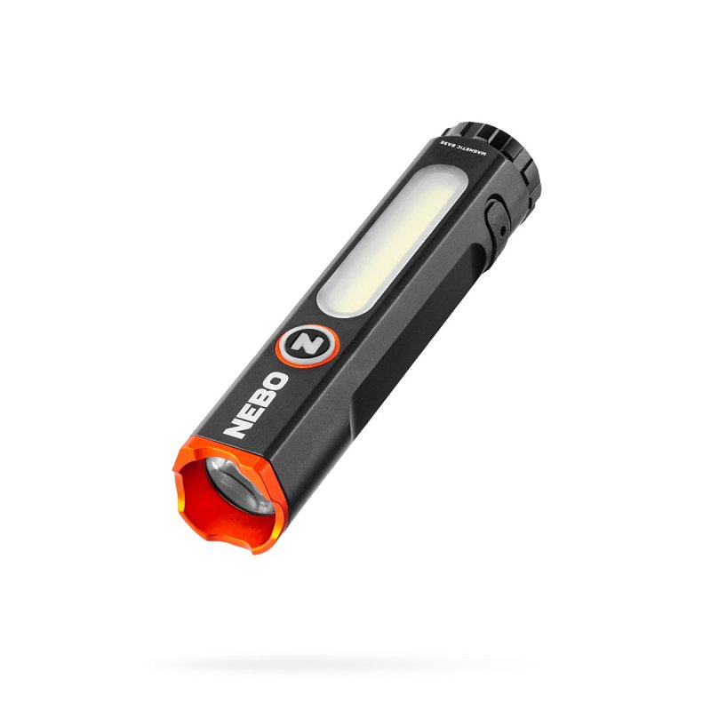 Nebo Mini Larry Series NEB-POC-1004 2-In-1 Flashlight, 800 mAh, Lithium-Ion Battery, LED Lamp, 500 Lumens, 1 hr Run Time