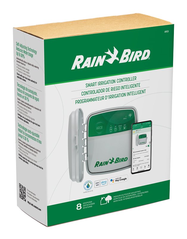 Rain Bird ARC8 App-Based Residential Controller, IP24 Enclosure