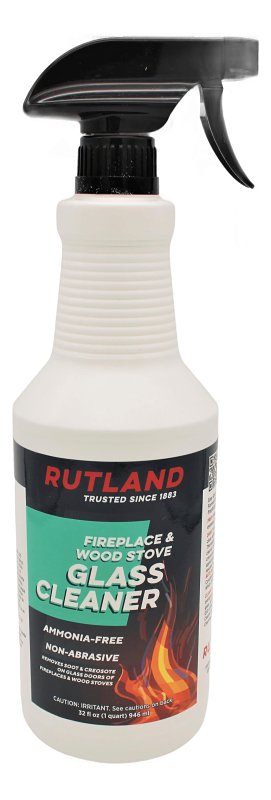 Rutland 82 Glass Cleaner, 32 fl-oz, Bottle, Liquid, Mild, Clear