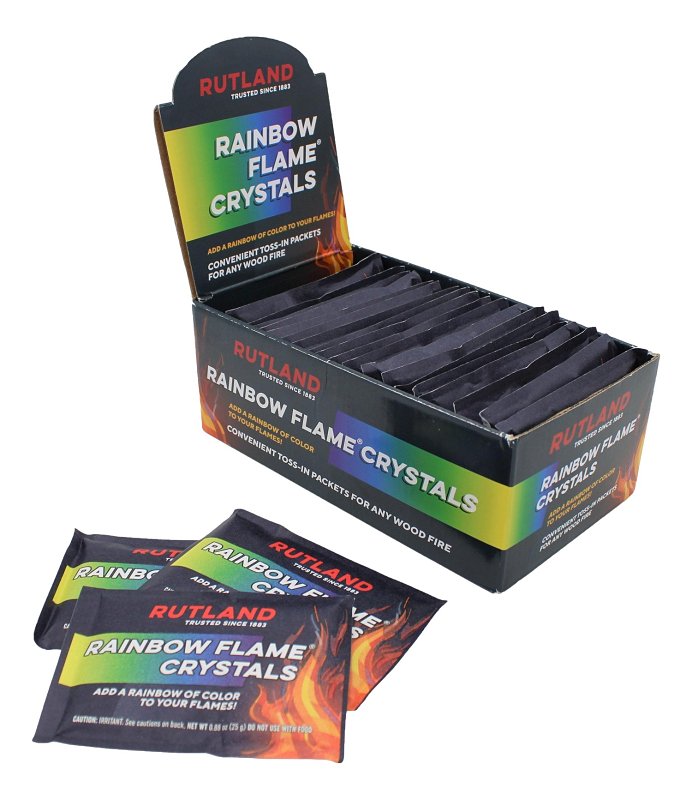 Rutland Rainbow Flame 715P Rainbow Flame Crystal, Blue/Green