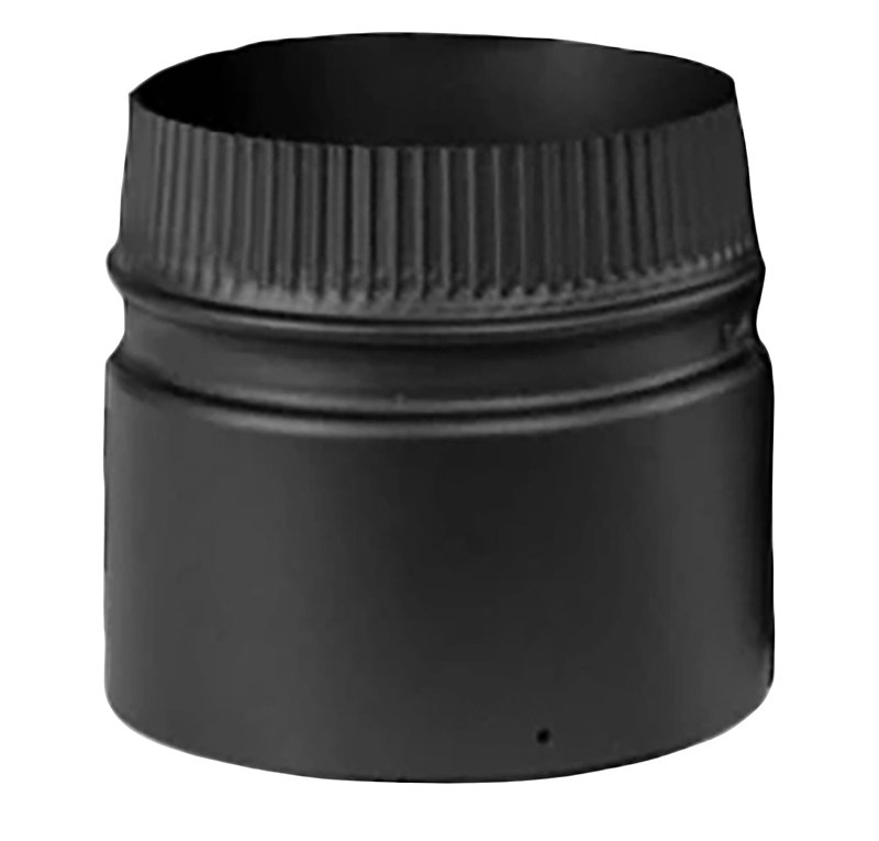 Selkirk DSP8SA-1 Stove Adapter, 8 in Dia, 7 in L, Stainless Steel, Black