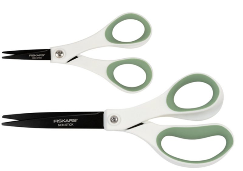 Fiskars 1073594 Non-Stick Titanium Softgrip Scissors 8IN