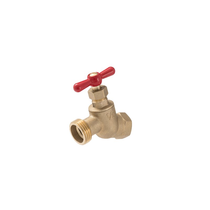 B & K 102-413 Hose Bibb, 1/2 x 3/4 in Connection, FIP x MHT, Brass Body