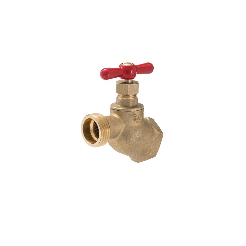 B & K 102-414 Hose Bibb, 3/4 in Connection, FIP x MHT, Brass Body