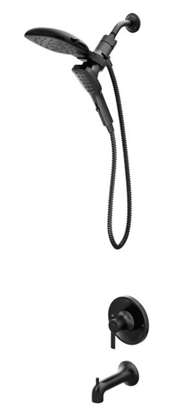 TUB&SHOWER FAUCET 1H MBLK 7IN