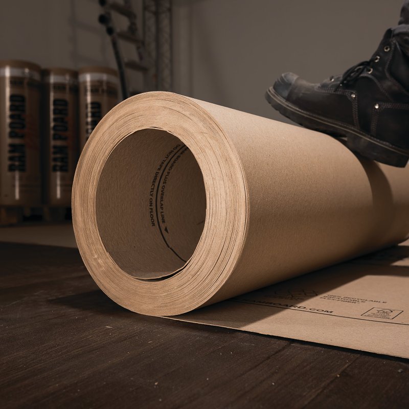 Ram Board RB PLUS 38-100 Protective Floor Cover, 100 ft L, 38 in W, Fiber