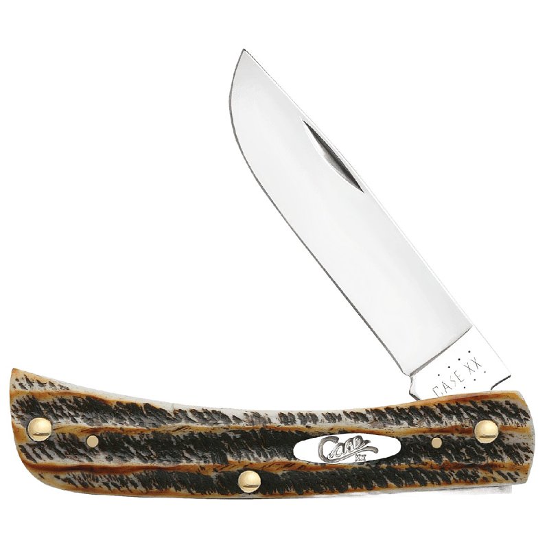 Case XX 65310 Sod Buster Jr Pocket Knife, 2.8 in L Blade, Stainless Steel Blade, 1-Blade, Jigged Handle