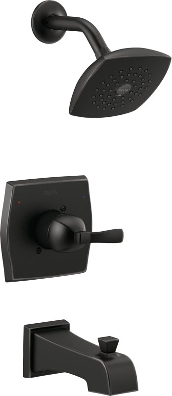 Delta FLYNN Monitor 14 144768C-BL Tub and Shower Faucet, Single Function Showerhead, 2 gpm Showerhead, 1-Handle