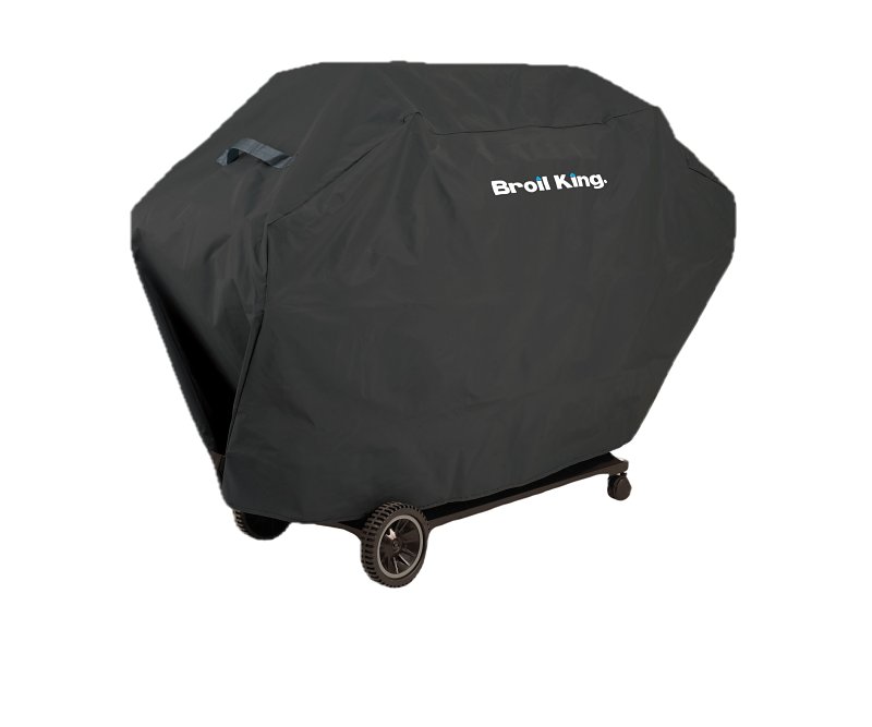 Broil King Select Series 67488 Grill Cover, 64 in W, 23 in D, 45-1/2 in H, Polyester/PVC, Black