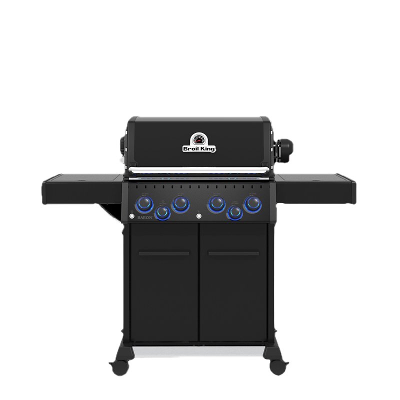 Broil King Baron 490 Pro Series 674144 Gas Grill, 40,000 Btu, Liquid Propane, 4-Burner, Smoker Included: No, Black