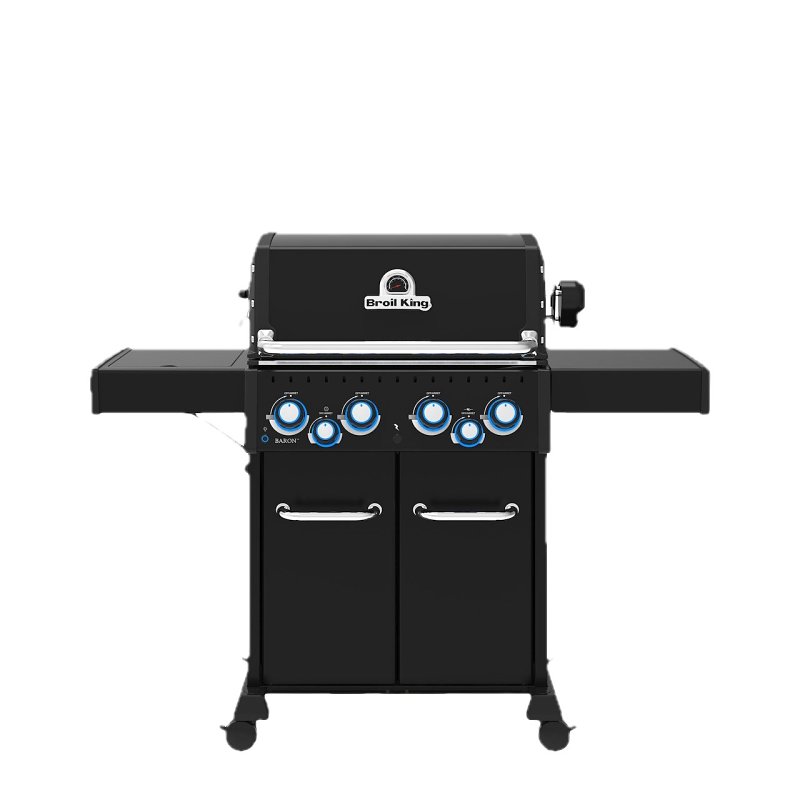 Broil King Baron 490 Pro Series 674147 Gas Grill, 40,000 Btu, Natural Gas, 4-Burner, 460 sq-in Primary Cooking Surface