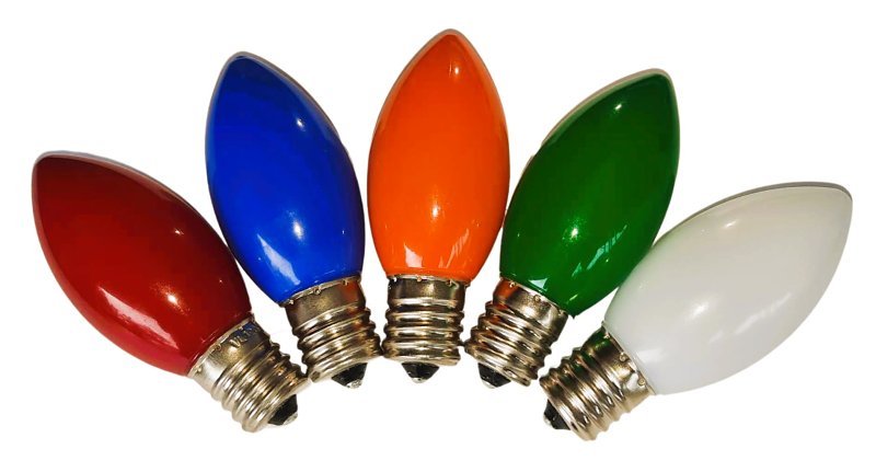 FILAMENT BULB C7 OPAQUE MULTI