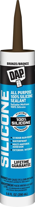 DAP 08647 Window and Door Sealant, Bronze, -40 to 400 deg F, 10.1 fl-oz Cartridge