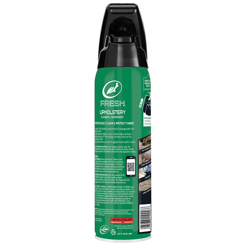 Turtle Wax T246R1 Upholstery Cleaner, 18 oz Aerosol Can, Liquid, Fresh Lavender